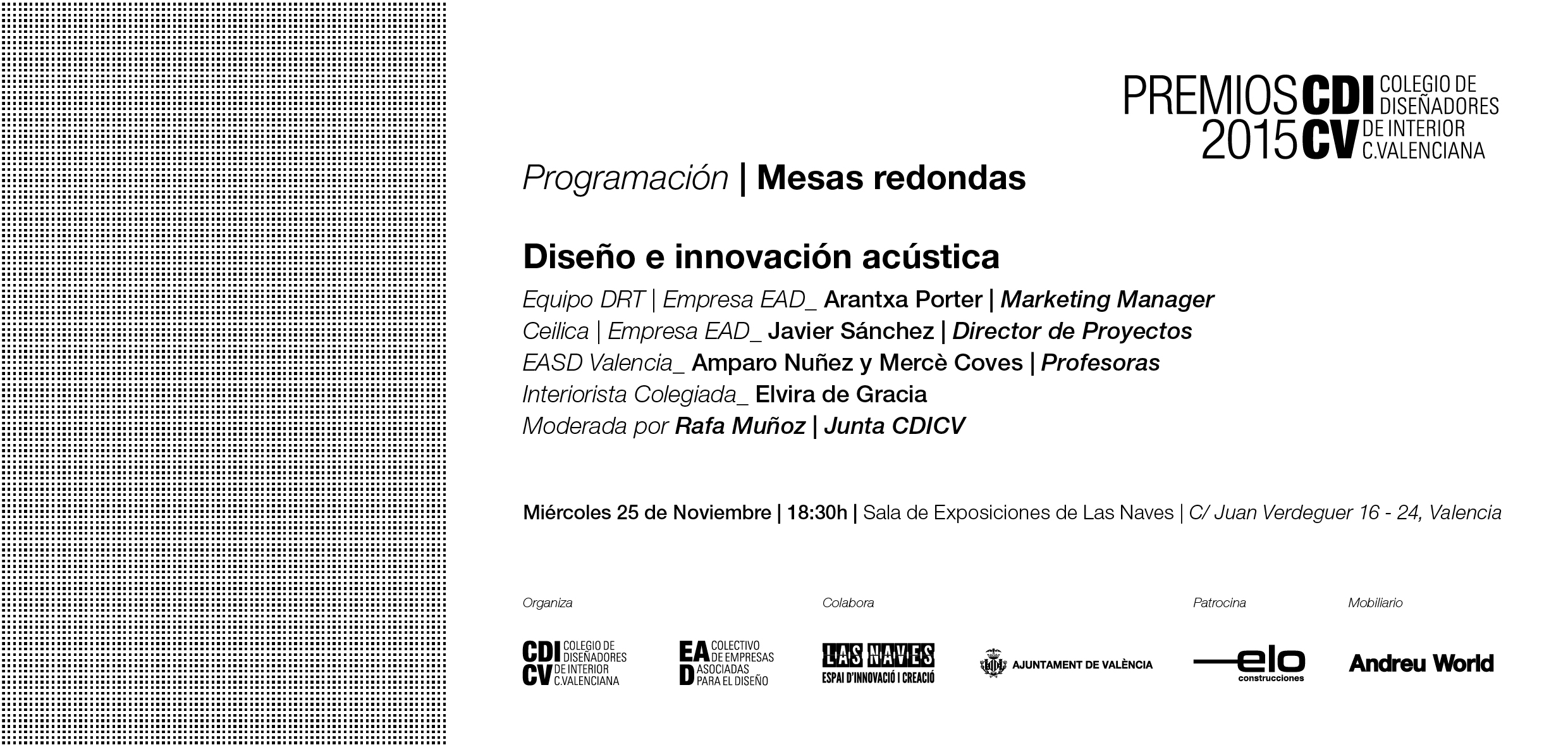 INVITACION MESA REDONDA_Premios2015_MIÉRCOLES 25 NOVIEMBRE