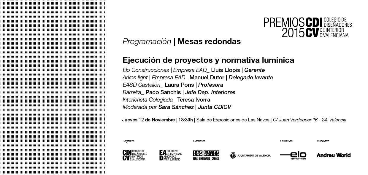 INVITACION MESAS REDONDAS_Premios2015_JUEVES 12 NOVIEMBRE