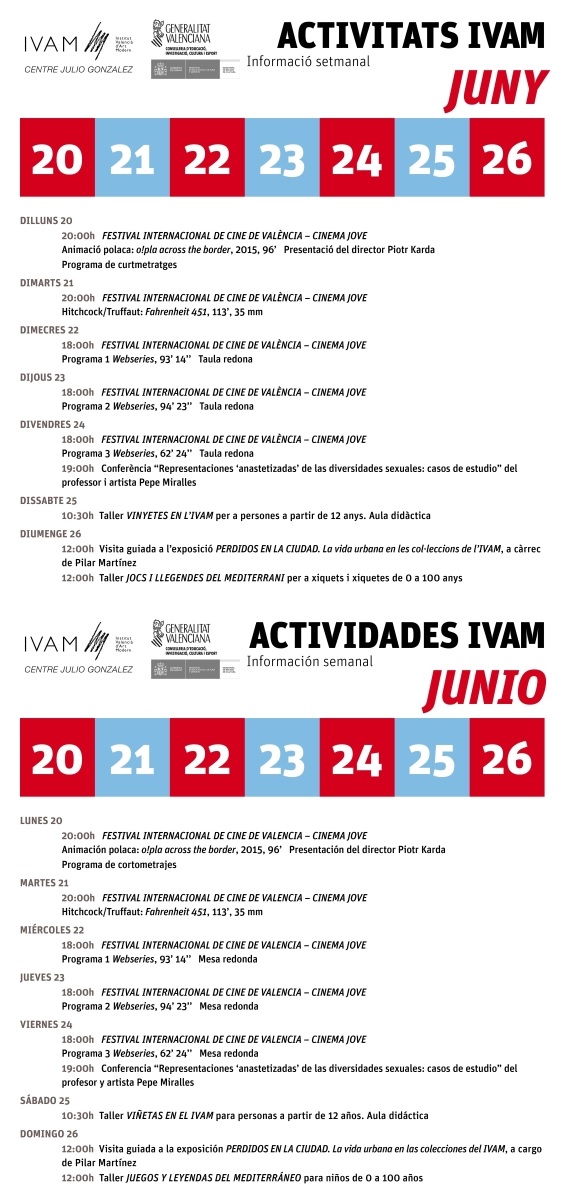 IVAM 20 al 26 junio 2016