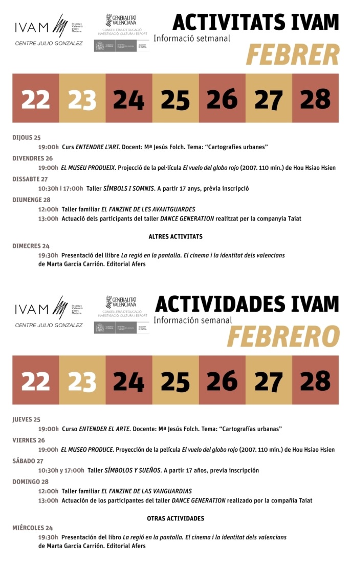 IVAM 22 a 28 febrero 2016