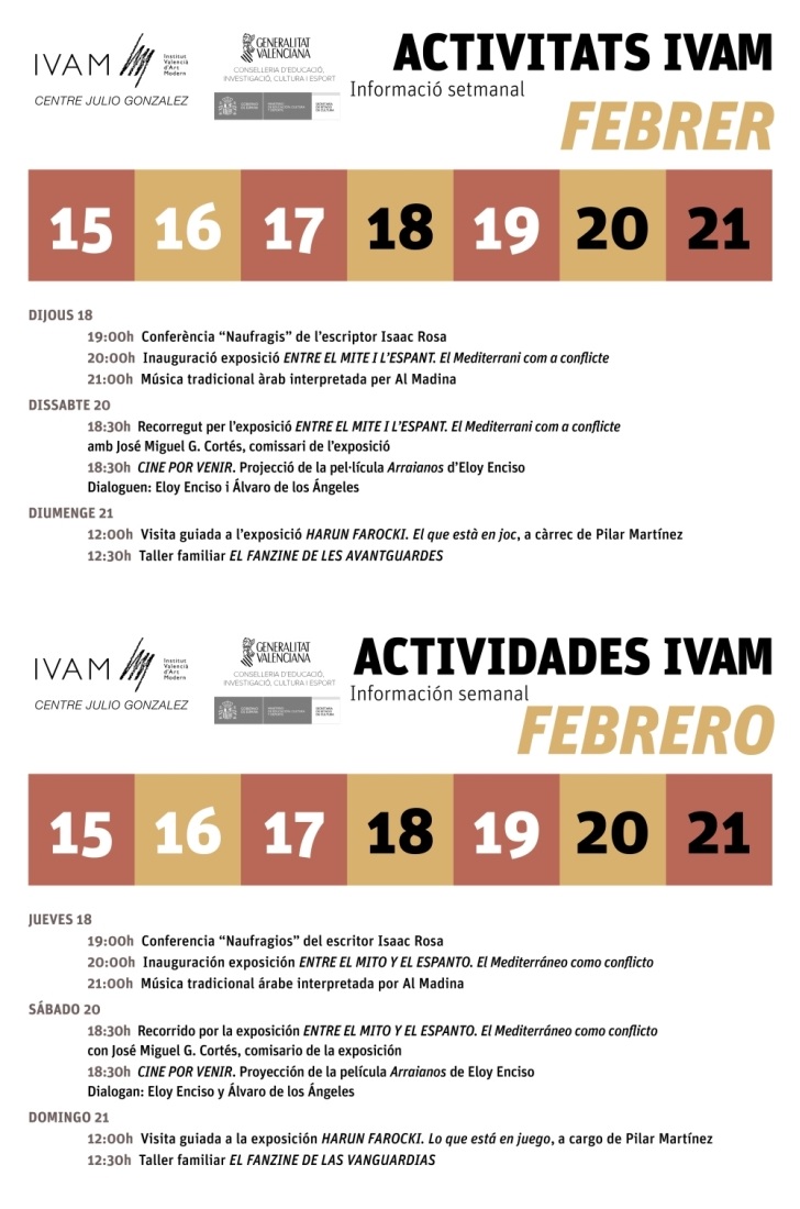 IVAM semana del 15 al 21 febrero