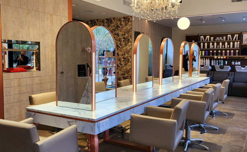 NUEVO PROYECTO DE ROBERTO CAPRASECCA INTERIOR DESIGN · SALÓN BELLEZA DAVID DANIELLE