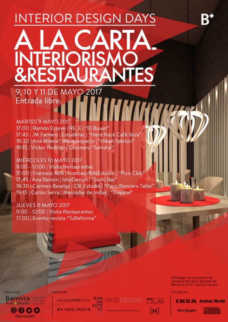 VUELVEN LOS "INTERIOR DESIGN DAYS" A BARREIRA A+D - CDICV