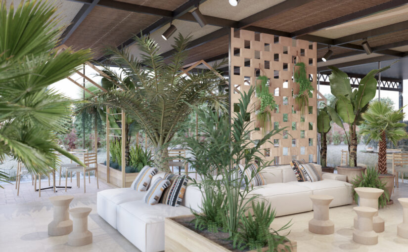NUEVO PROYECTO DE JUAN CARLOS ORENGA / DAU INTERIORISME · CAFETERÍA EN IBIZA