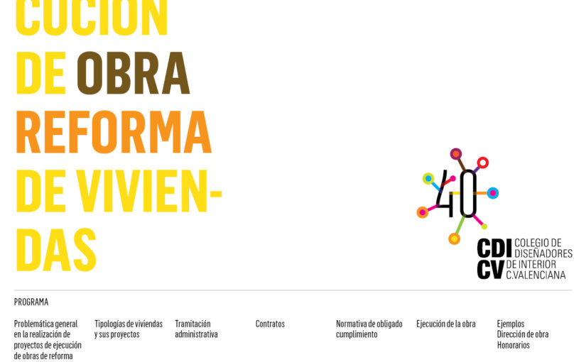 CURSO SOBRE EJECUCIÓN DE REFORMAS DE VIVIENDAS EN EL CDICV