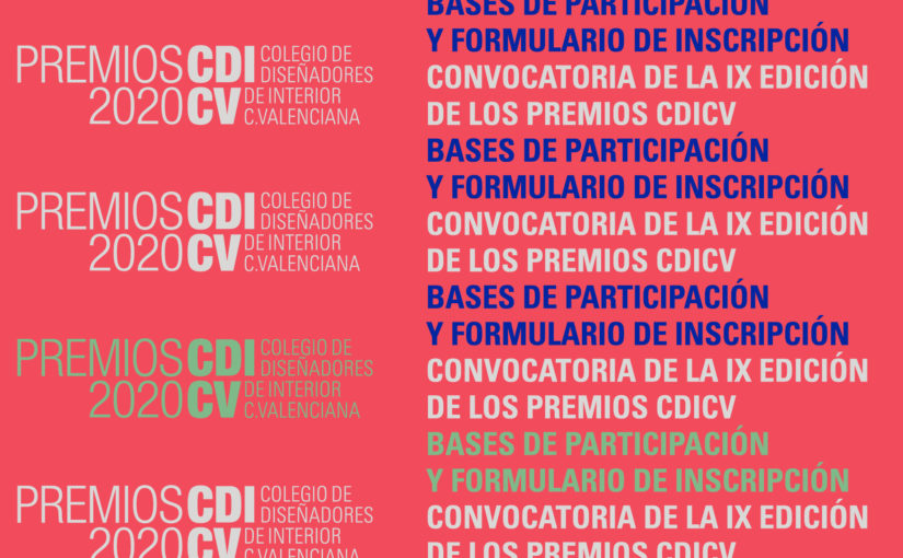 LOS PREMIOS CDICV 2020 YA ESTÁN EN MARCHA