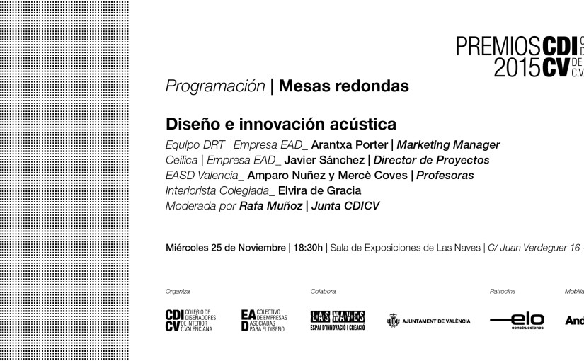 MESA REDONDA: «DISEÑO E INNOVACIÓN ACÚSTICA»