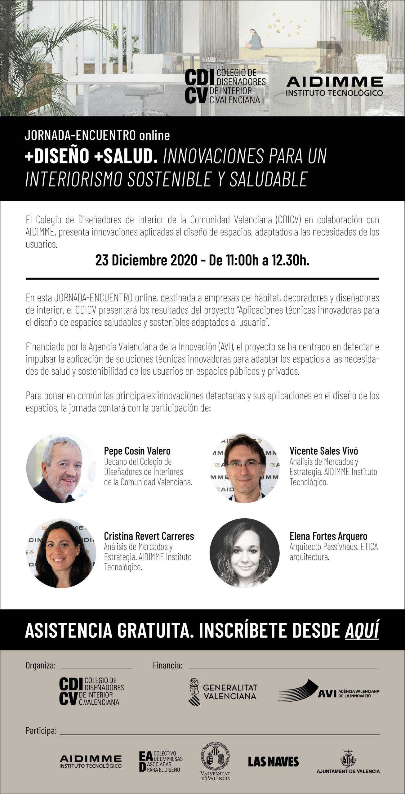 CDICV-AIDIMME. JORNADA-ENCUENTRO ONLINE MÁS DISEÑO, MÁS SALUD - CDICV
