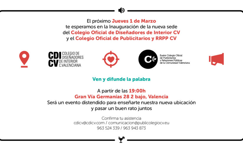 VEN A LA INAUGURACIÓN DE LA NUEVA SEDE